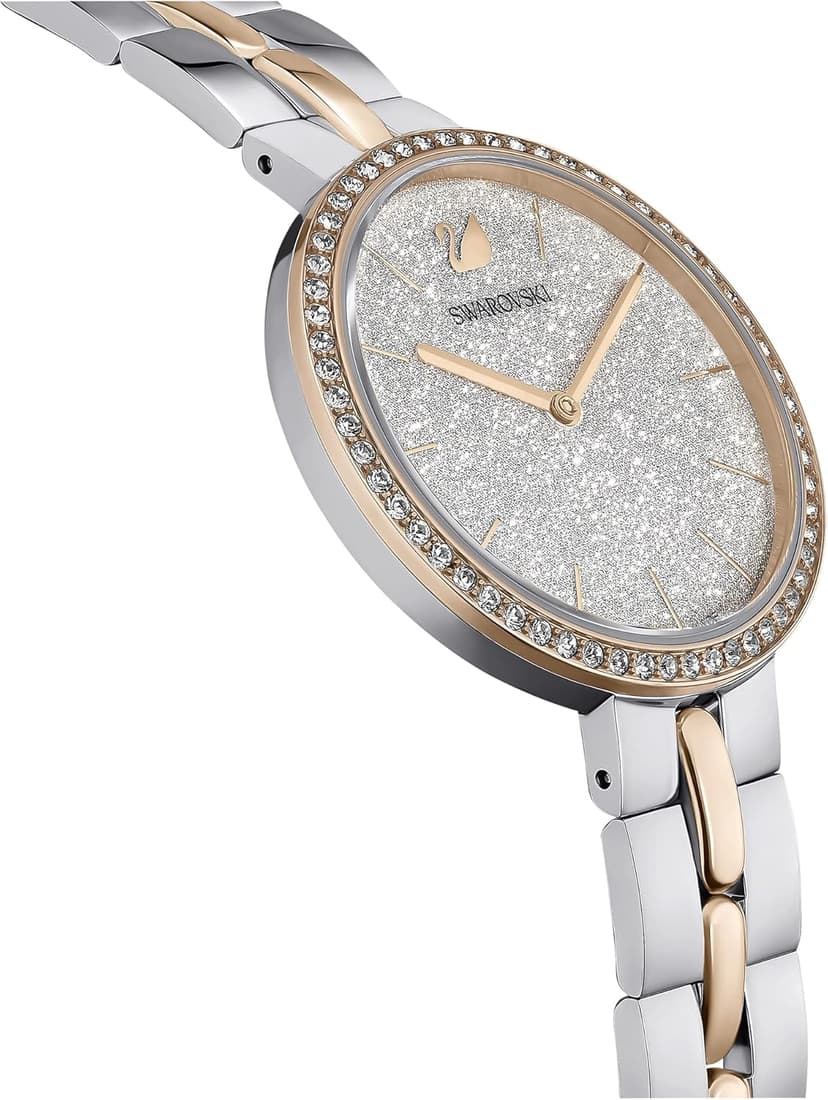 Swarovski Cosmopolitan Crystal Watch, Clear Crystals, Rose Gold Tone Finish, Swiss Made, Part of The Cosmopolitan Watch Collection
