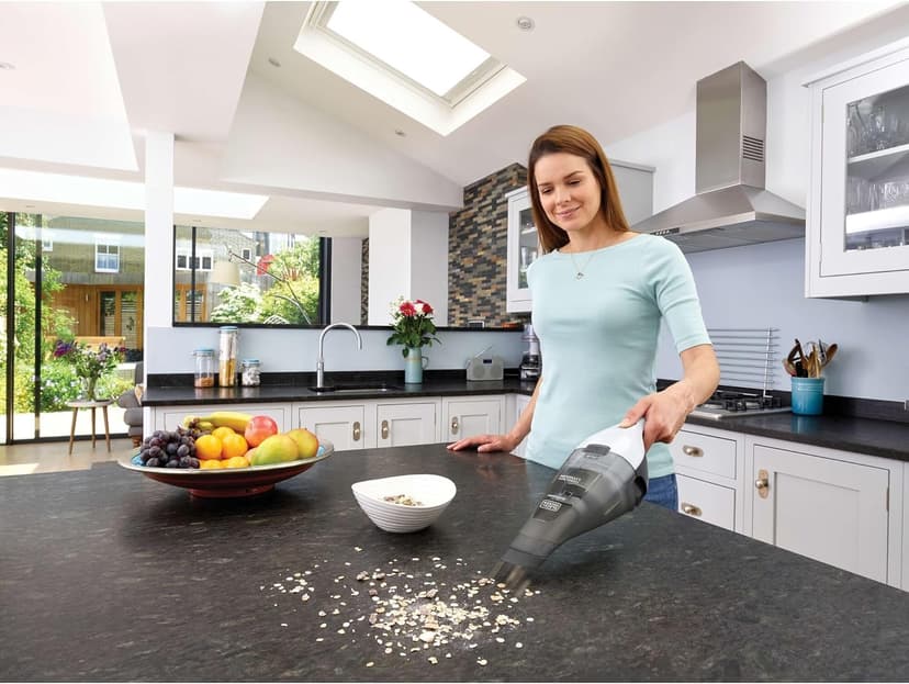 BLACK+DECKER dustbuster Cordless Handheld Vacuum, Portable Car Vacuum Cordless Rechargeable, Wall Mount, Strong Suction QuickClean (HNVC215B10)