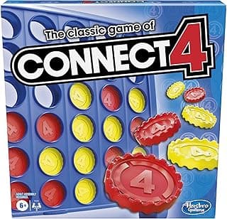 Hasbro Gaming Connect 4 Classic Grid, 4 in a Row Game, Strategy Board Games for Kids, 2 Players for Family and Kids, Easter Gifts for Boys and Girls, Ages 6+