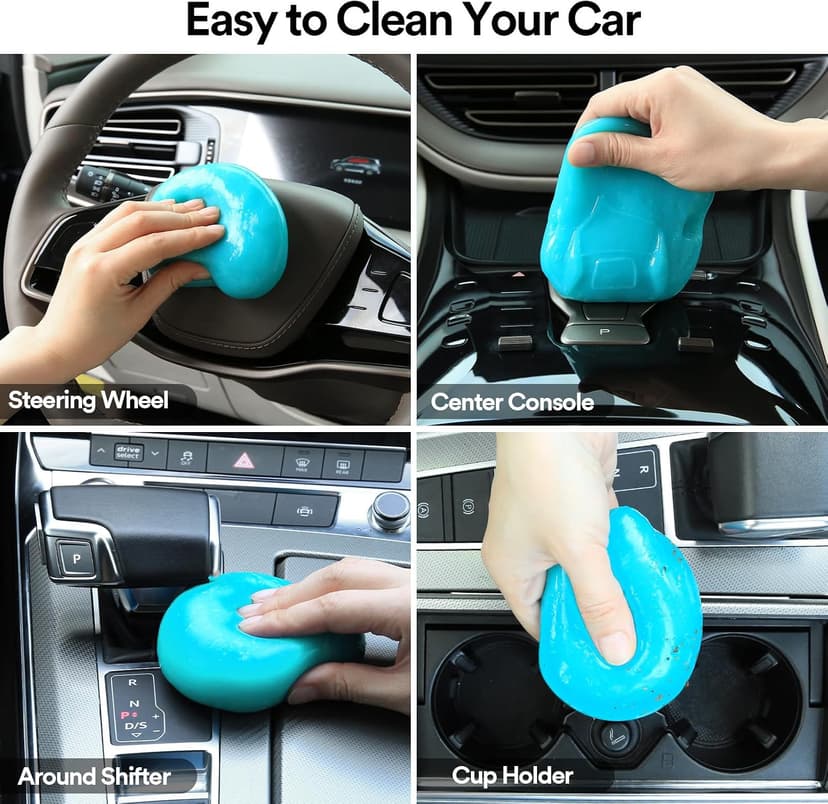 PULIDIKI Car Cleaning Gel Car Clean Putty, Universal Car Interior Cleaner Slime, Perfect Cleaning Kit Supplies, Auto Detailing Tools Accessories, Dust Remover Gifts for Men Women