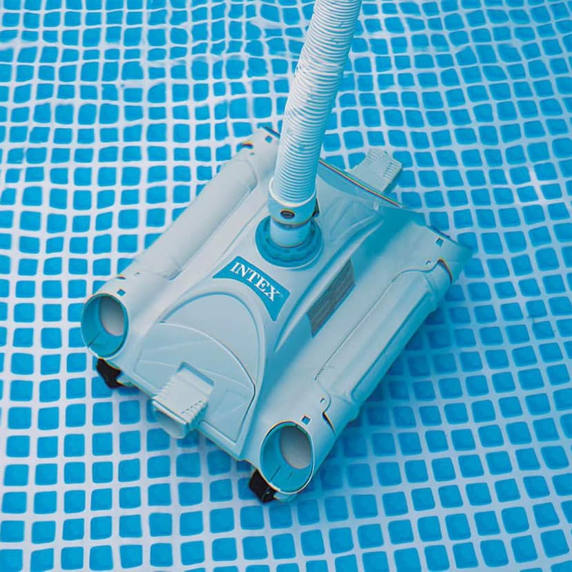 Intex 28001E Above Ground Pool Automatic Pool Cleaner Pressure Side Vacuum Cleaner with 24 Foot 7 Inch Hose for Intex Pools Only w/ a 1.5 Inch Fitting