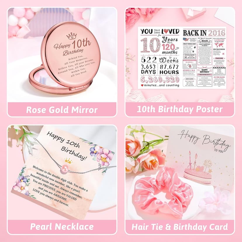 10 Year Old Girl Birthday Gift for 10 Years Old Girls Gifts Trendy Stuff Happy 10th Birthday Gifts for Girls Popular Ten Year Olds Girl Gift Ideas Cute Double Digits Decorations Presents Accessories B0FZC39TCR