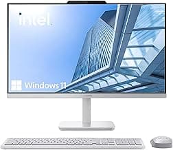 Lenovo IdeaCentre Everyday Tasks 24" Full HD All-in-One Desktop Computer • Office 365 for The Web • Intel 4-Cores • 2TB SSD • 32GB RAM • Business AIO • Wireless Keyboard & Mouse • HDMI • Windows 11