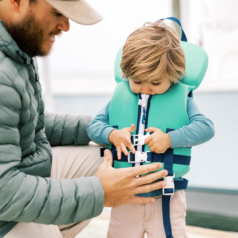 SearocK Children’s Life Jacket – US Coast Guard Approved Infant & Youth Life Vest for Boating, Fishing & Water Sports – Kids & Toddler PFD with Secure Buckles