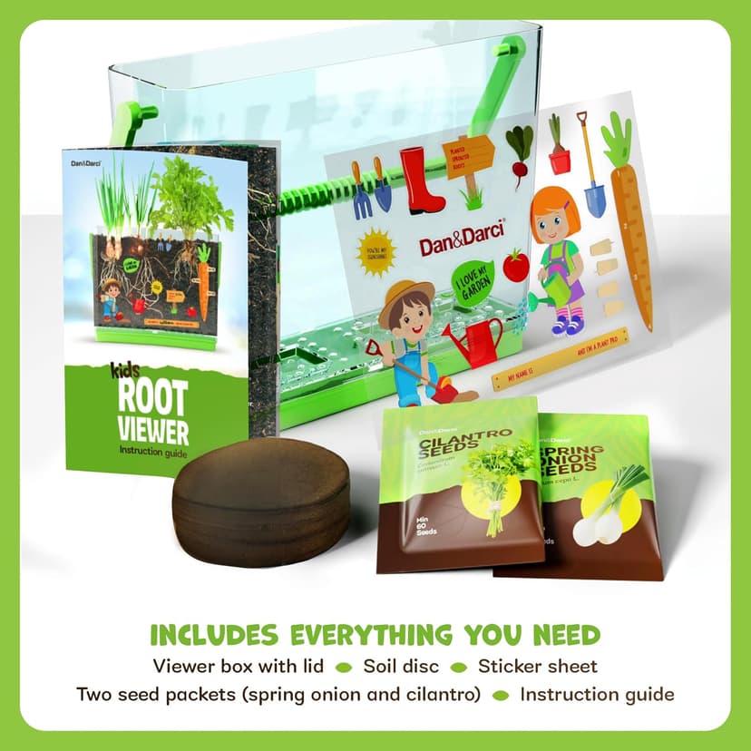 Birthday Gifts for Boy, Girl 4, 5, 6, 7, 8, Year Old - Science STEM Toy & Craft Growing Kits for Ages 4-8, 6-8 Years Root Viewer Kit for Kids - Grow Your Own Plant for Boys & Girls Gifts B0CRK33YXD