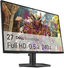 Dell 27 240Hz Gaming Monitor - SE2726HG - 27-inch FHD (1920x1080) 240Hz Display, in-Plane Switching (IPS) Technology, AMD FreeSync Premium, TÜV 3-Star, 2X HDMI, DisplayPort 1.4, Tilt