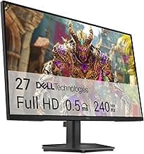 Dell 27 240Hz Gaming Monitor - SE2726HG - 27-inch FHD (1920x1080) 240Hz Display, in-Plane Switching (IPS) Technology, AMD FreeSync Premium, TÜV 3-Star, 2X HDMI, DisplayPort 1.4, Tilt
