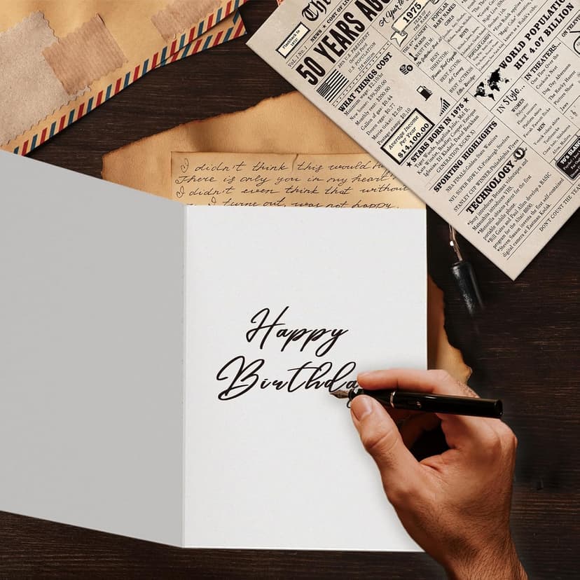Ziwenhu Large 50 Years Old Birthday Gifts for Women Men,Happy 50th Birthday Card for Husband Wife,50 Anniversary Card Gifts for Mom Dad,50th Birthday Decorations