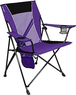 Kijaro Dual Lock Portable Camping Chairs - Enjoy the Outdoors with a Versatile Folding Chair, Sports Chair, Outdoor Chair & Lawn Chair - Dual Lock Feature Locks Position – Kawachi Purple