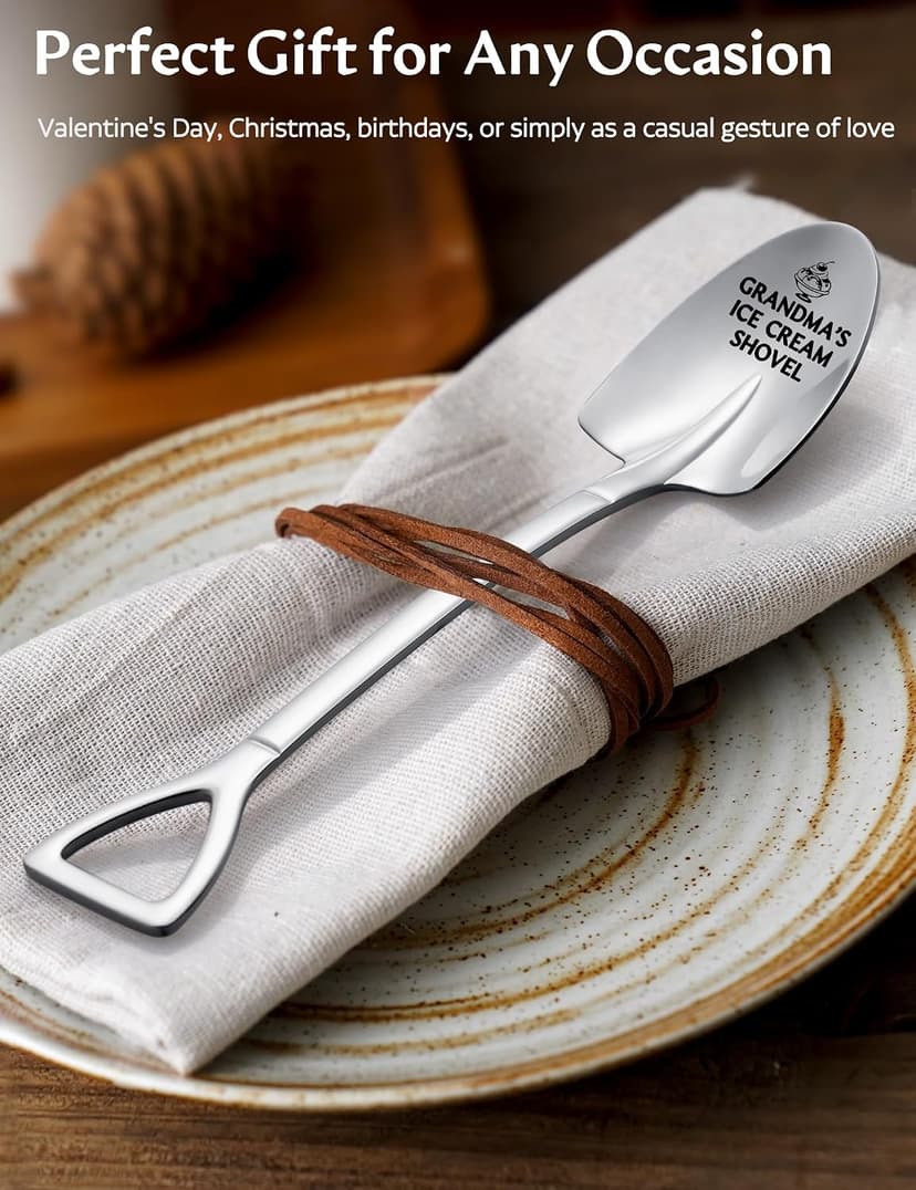 Personalized Gifts for Grandma, Grandma Christmas Gifts, Mothers Day Gifts for Grandma, Unique Grandma Gifts Grandma's Ice Cream Shovel, Funny Birthday Christmas Gifts for Grandma B0GTW4K46M