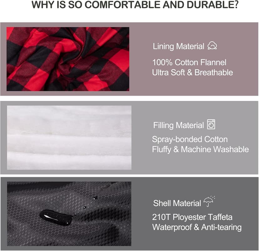HiZYNICE Cold Weather Sleeping Bag 100% Cotton Flannel XXL for Adults Big and Tall,Free Compression Sack