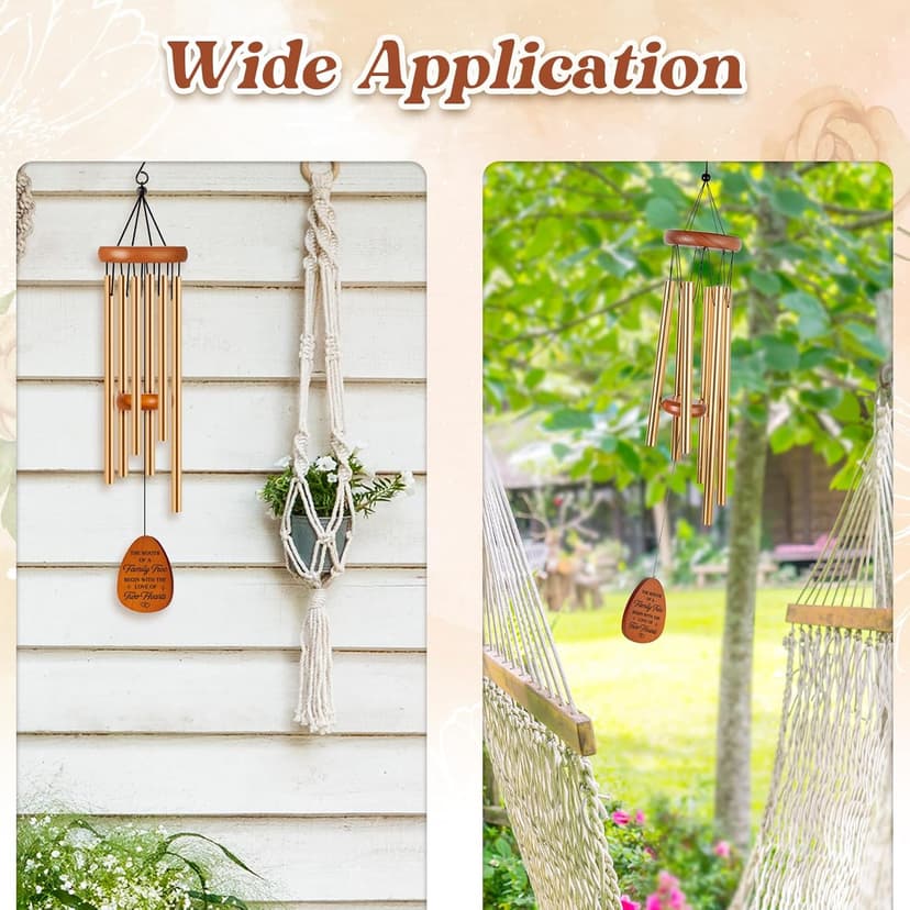 50th Anniverasry Wedding Gifts Wind Chimes, Anniversary Golden Gift for Couple, Wife, Husband, Romantic 50 Years Presents for Parents, Friends, Grandparents