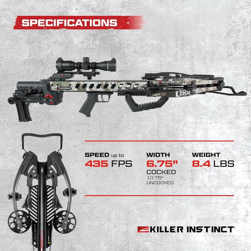 Killer Instinct LOGIX DC 435 RDC Crossbow Kit Chaos Camo/Black