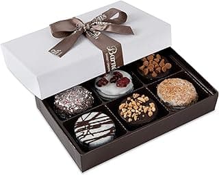 Barnett’s Chocolate Cookies Favors Easter Gift Box Sampler, Gourmet Christmas Holiday Corporate Food Gifts, Mothers & Fathers Day, Birthday or Get Well Care Package Idea, 6 Unique Flavors