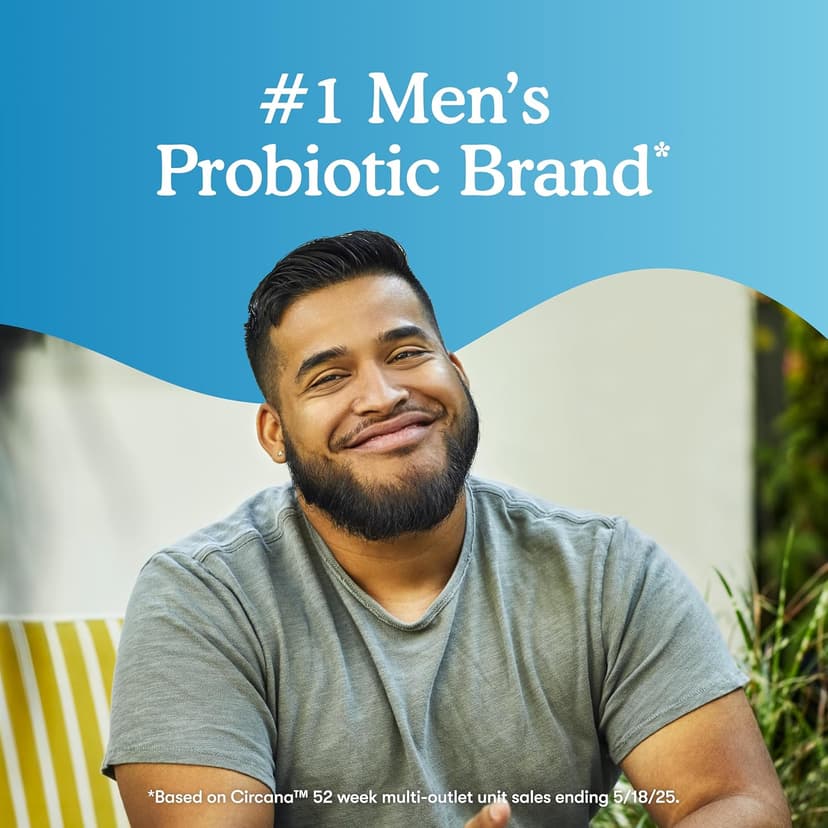 Garden of Life Garden of Life Probiotics for Men, Dr Formulated 50 Billion CFU 15 Probiotics for Digestive Health + Organic Prebiotic Fiber, Colon & Immune Support, Daily Gas Relief, Shelf Stable, 30 Capsules