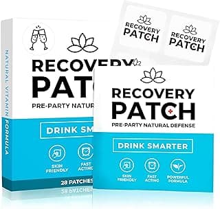 Recovery Patches 28 Pack - Wake Up Refreshed & Energized with Our 100% Natural Ingredients Patch - Individually Wrapped, Skin-Friendly & Waterproof - Enhanced Morning Formula