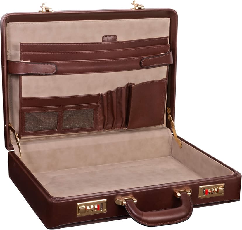 McKLEIN Leather 3.5" Attaché Briefcase- DALEY