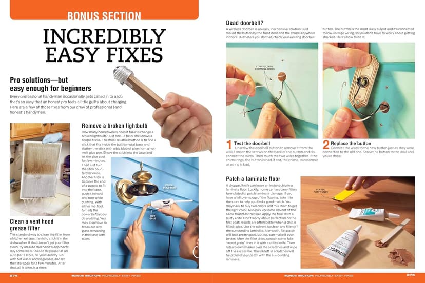 100 Things Every Homeowner Must Know: 100 Expert Tips to Save Money, Solve Problems, and Improve Your Home (Family Handyman 100) 1621452204