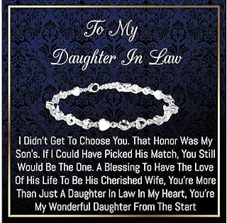 To My daughter in law Gifts, Daughter in law Bracelet, Daughter in law wedding, To my daughter in law birthday gifts for women, Christmas, valentine days