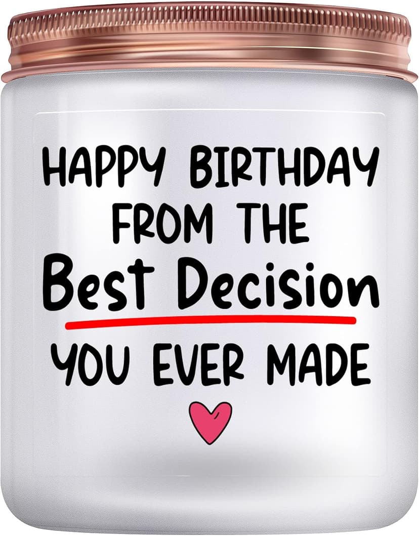 Funny Women Happy Birthday Gifts Ideas for Her Him Girlfriend from Boyfriend Her Him Birthday Gifts for Wife from Husband, 7Oz Lavander Scented Candles B0BF59J8K4