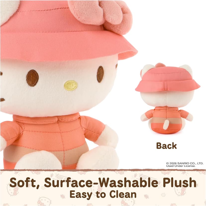 Promotes Exciting Character Roleplay, Early Sensory Discovery, and Creative Pop Culture Storytelling; Soft, Collectible Plush GUND Sanrio Hello Kitty 6-Inch Plush Toy with Camping Outfit for Ages 1+ B0FKTPX44P