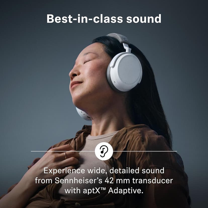 Sennheiser MOMENTUM 4 Wireless Noise Cancelling Headphones - Bluetooth Headset for Crystal-Clear Calls, Adaptive Noise Cancellation, Over-Ear Headphones, 60h Battery Life, Folding Design, Black/Copper