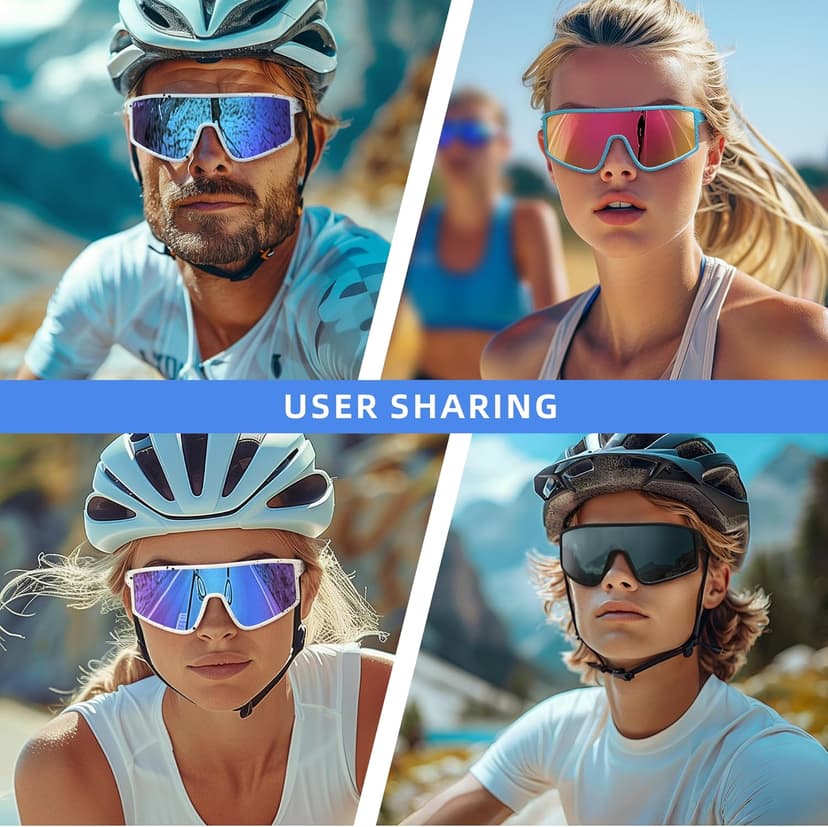 Kegrimi Sports Baseball Cycling Sunglasses for Men: Polarized Sunglasses for Women Youth UV400 Protection Running