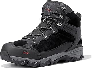 NORTIV 8 Men's Waterproof Hiking Boots Outdoor Mid Trekking Lightweight Mountaineering Shoes Paladin
