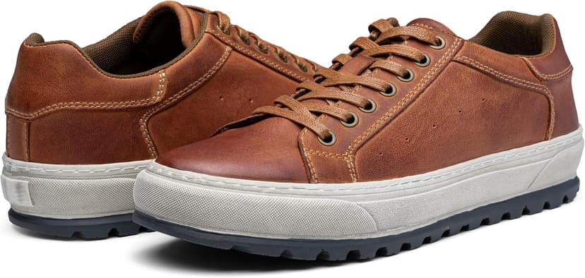 Jousen Men's Shoes Leather Casual Shoes for Men Fashion Sneakers Business Casual Dress Shoes