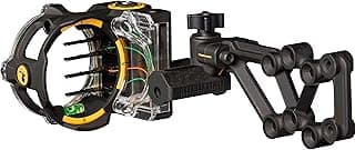 Trophy Ridge React H4 Bow Sight - 4 Pin Sight, Tool Less Windage and Elevation Adustability, 2nd Axis Leveling, Adjustable Click Light
