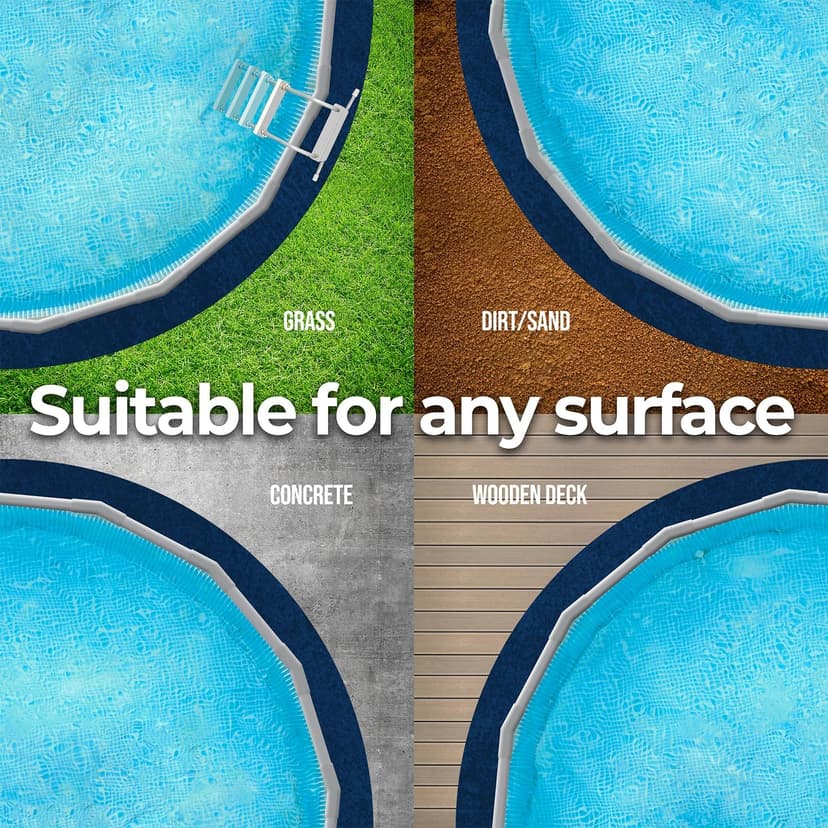 Shop Square 12-Foot Pool Liner Pad for Above Ground Pools - Under Pool Padding, Above Ground Pool Pad, Puncture Protection, Extend Liner Life, Durable Geotextile Material