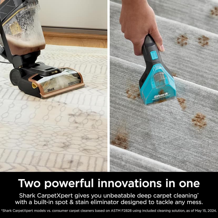 Shark Carpet Xpert Hair Pro with Stain Striker, Upright Carpet, Area Rug & Upholstery Cleaner, Carpet Shampooer, 4 Tools, Copper, EX301