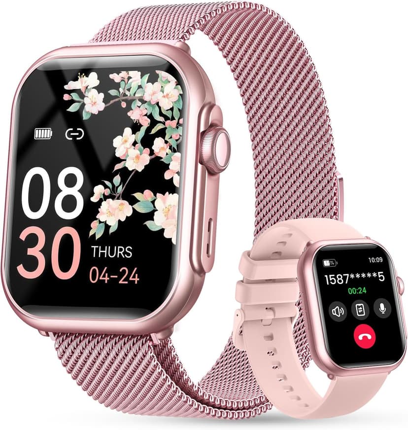 Smart Watch for Women Men Fitness: 1.85" Smart Watch with 30 Days+ Battery Life Make/Recive Call Heart Rate SpO2 Sleep Monitor 120+ Sport IP68 Waterproof Fitness Tracker Watch for iPhone Android