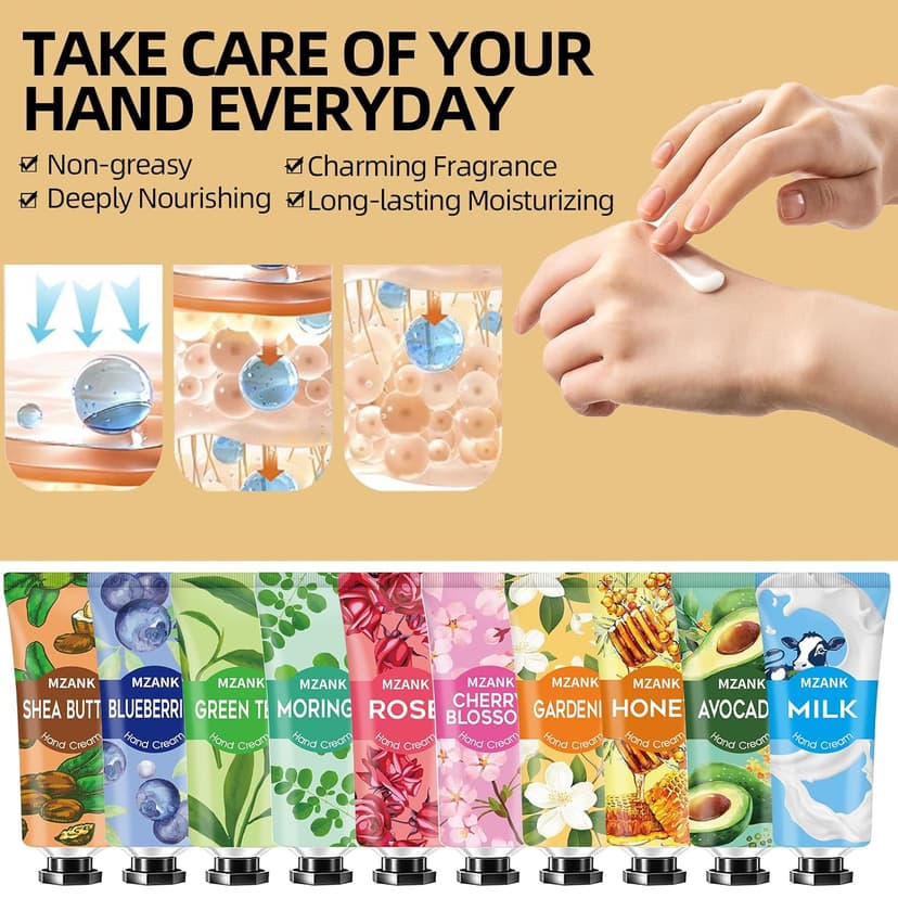 14 Pack Hand Cream for Dry Cracked Hands,Stocking Stuffers Gifts for Women Teengirls,Valentines Day Gifts,Bridesmaid Gifts,Nurse Appreciation Gifts,Teacher Appreciation Gifts,Hand Lotion Travel Size