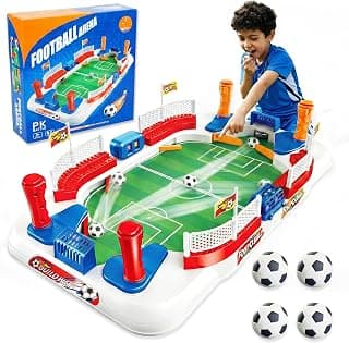 Including 4 mini Balls, Interactive Soccer Toy Indoor Home, Party Game for Football Lover, Birthday Gifts for Boys Girls SMILESSKIDDO Mini Foosball Table Toy Age 4-12, Soccer Board Games for Kids B0GFW5N5TD
