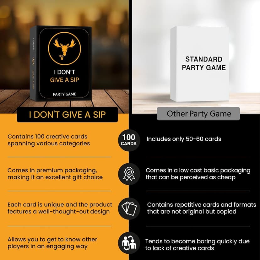 The Most Entertaining Drinking Game - Party Cards That Will Get You Drunk Or Do Things - Fun Adult Board Game Night - Bachelor Bachelorette Couple Laugh Tipsy Birthday Gift
