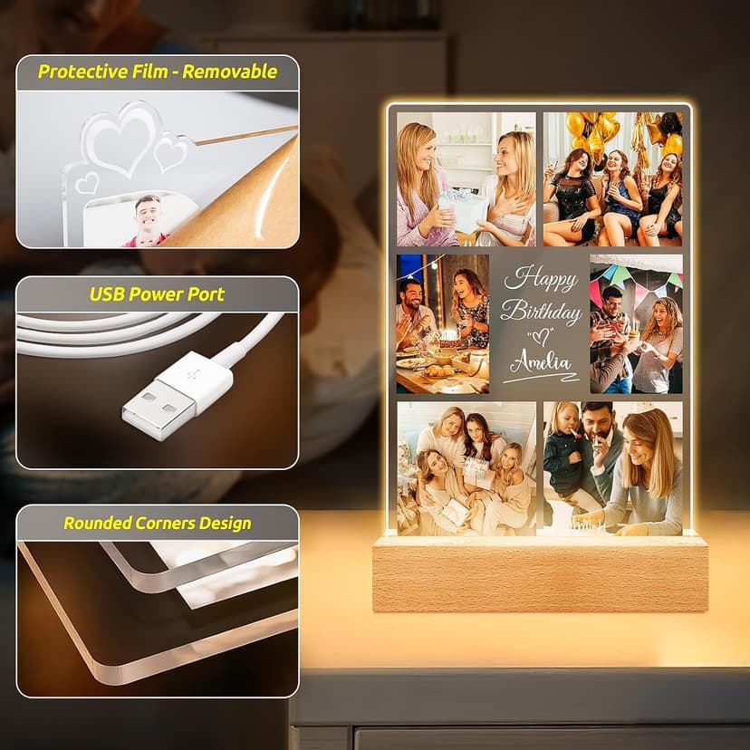 Custom Picture Frames, Customized Picture Frame, Personalized Photo Frame, Personalized Gifts for Women Best Friends Personalized Picture Frame, Personalized Birthday Gifts for Women Her Him B0CX56Q972