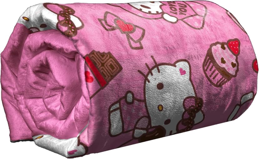 Northwest Hello Kitty Silk Touch Throw Blanket, 50" x 70", Love You Much