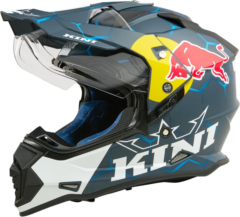 Kini ADV Adventure Helmet Adult Red Bull 1.0 Blue/White Small
