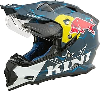 Kini ADV Adventure Helmet Adult Red Bull 1.0 Blue/White Small