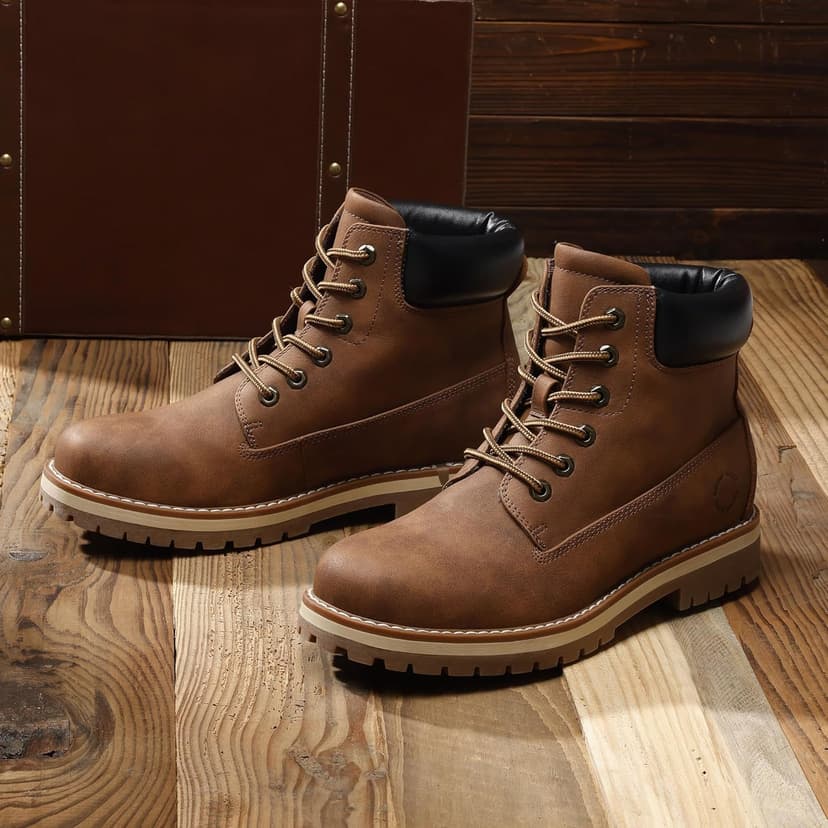 Bruno Marc Men's Classic Winter Fall Casual Boots Warm Cold-Weather Work Boots 3.0