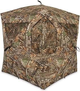 Ameristep Brickhouse Hunting Blind | 3-Person Ground Blind in Mossy Oak Break-Up Country, One Size
