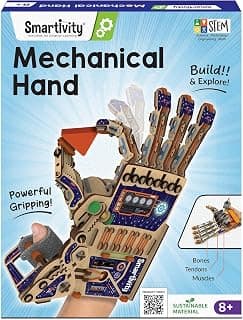 Smartivity DIY Robotic Mechanical Hand STEM Toy for Kids 8-9-10-11-12-13-14 Years Old | 2024 Parents Choice Award Winner I Birthday Gift for Boys & Girls | Engineering Kit for 8-14 Years Old