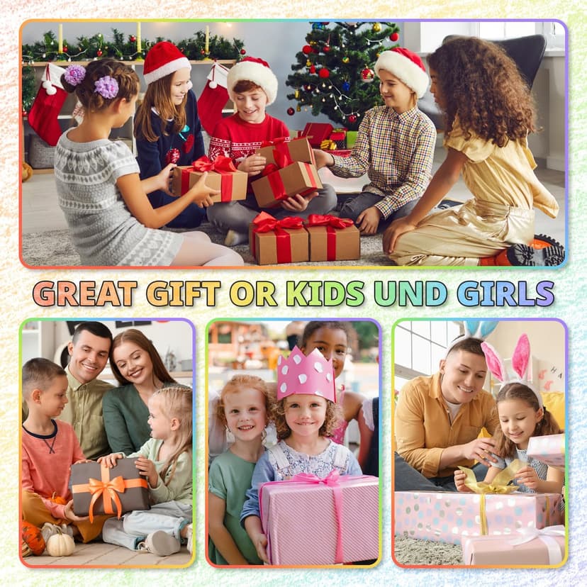 Stocking Stuffers, Art Supplies, 12 Rainbow Colored Pencils, Teen Girl Gifts Trendy Stuff, Art Supplies for Kids 9-12, Gifts for 5-12 Year Old Girl, Arts and Crafts for Kids Ages 8-12