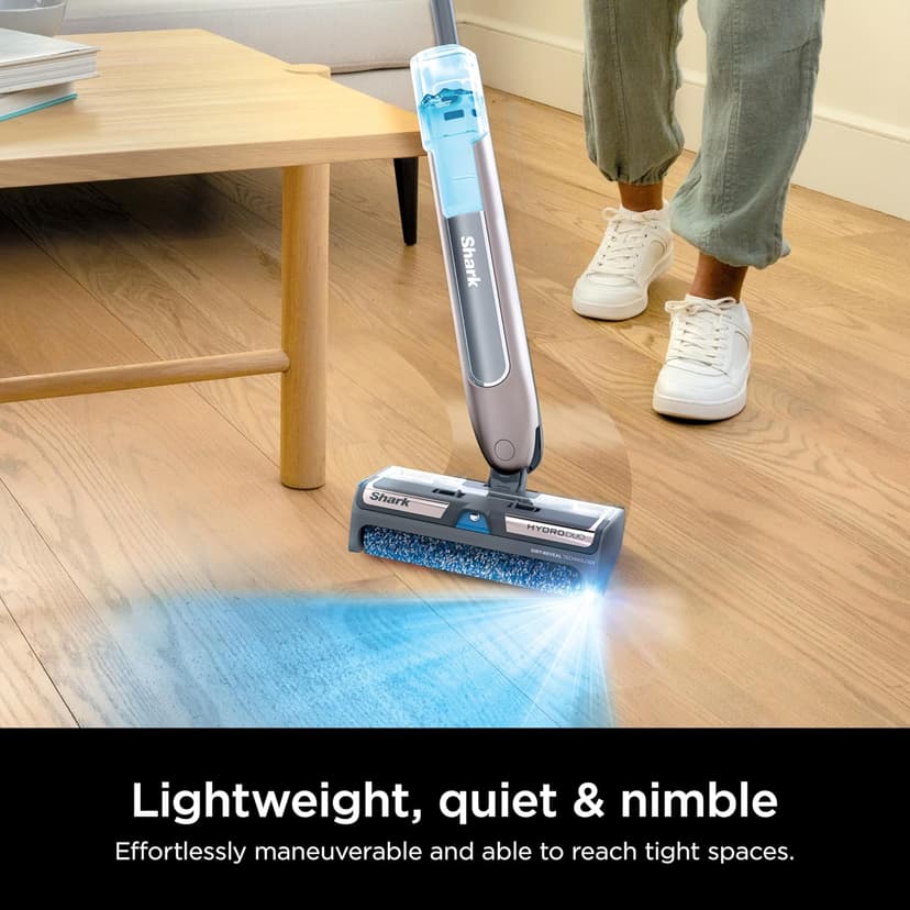 Shark HydroDuo with Dirt-Reveal Technology, Cordless, Everyday Hard Floor Cleaning System, Wet & Dry Debris Pickup, Mops & Scrubs All at Once, Hardwood, Tile, Laminate & Stone, Stone Metallic, WW201