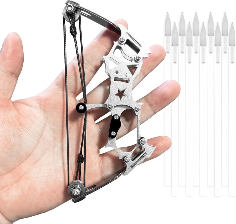 TIETHEKNOT Archery Bow Set Left and Right Hand Compound Bow Hunting Bow Metal Material Catapult RH/LH for Practice Archery
