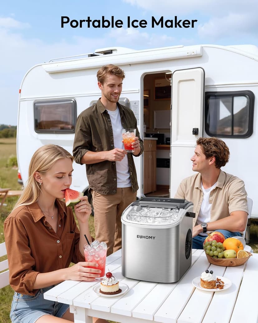 EUHOMY Ice Maker Machine