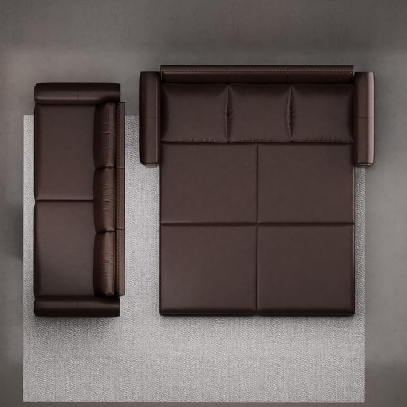 LuxyHoom 93.7" King Size Sleeper Sofa Bed, Pull Out Sofa Bed, Faux Leather Upholstery, 3 in 1 Convertible Sleeper Couch, Chaise Lounge, Retro Recliner for Living Room, Office, Apartment, Dark Brown