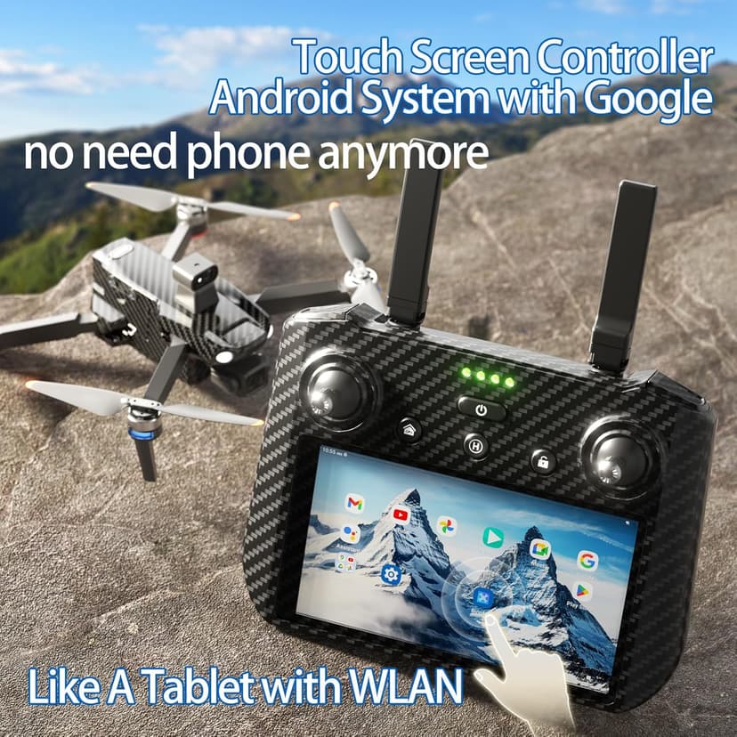 Bingchat 2026Upgraded Tablet Remote Professional Drones with Camera for Adults 4K HD, 360°Obstacle Avoidance, 3 Axis Gimbal, Payload Release, Up to 5 Miles Range, 84 Minutes Two Batteries, High Wind Resistance, Rainproof, Time-lapse, Follow Me