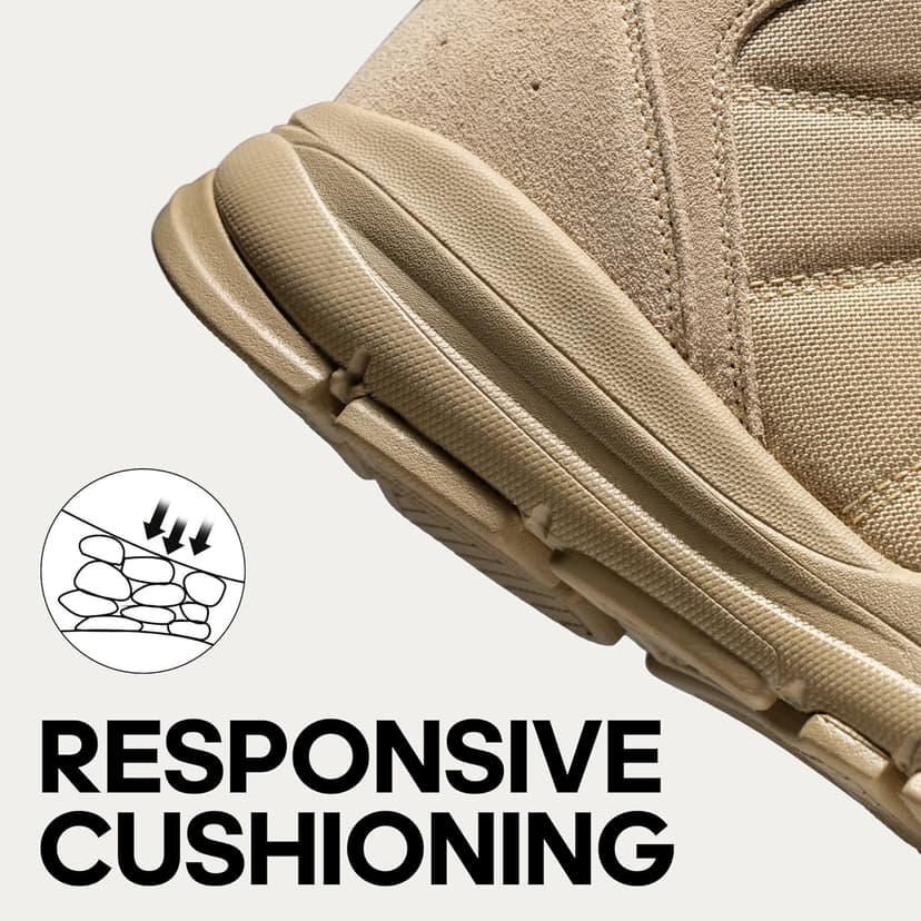 NORTIV 8 Men's Waterproof Lightweight Military Tactical Work Boots Outdoor Hiking Combat Motorcycle Boots